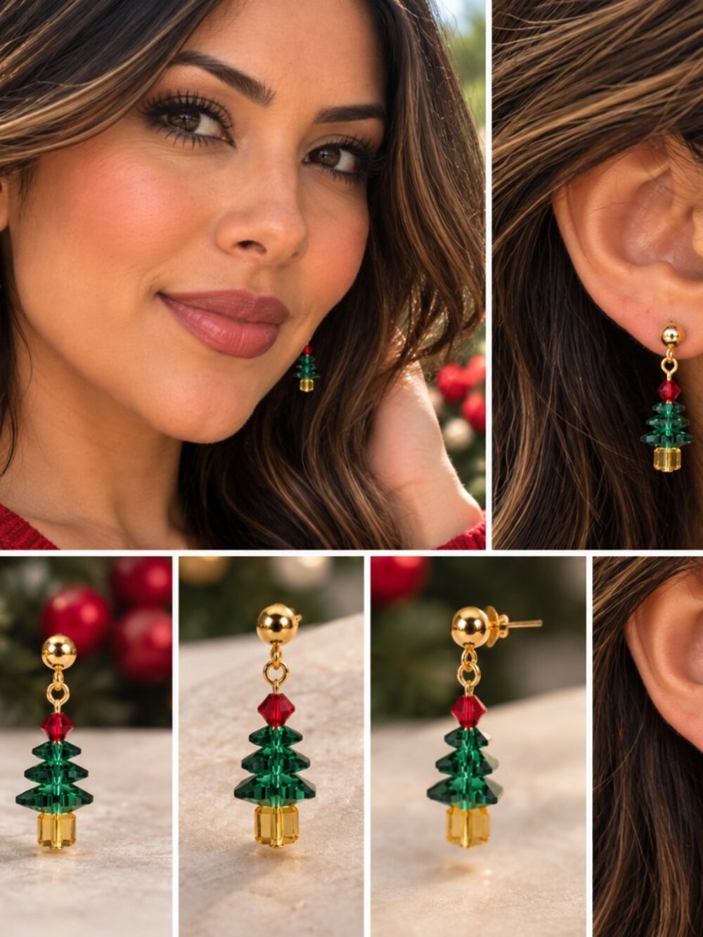 Sparkling Evergreen Christmas Tree Post Earrings #2     2/$22